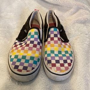 ASHER RAINBOW CHECK SLIP-ON SNEAKER